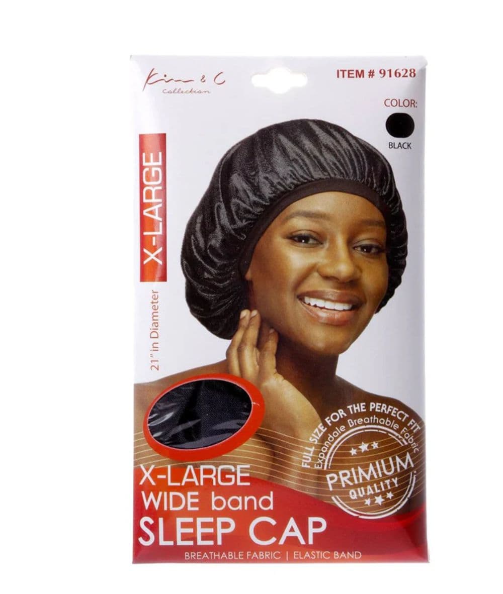Kim&amp;C Wide Band Sleep Cap X-Large [Black] 