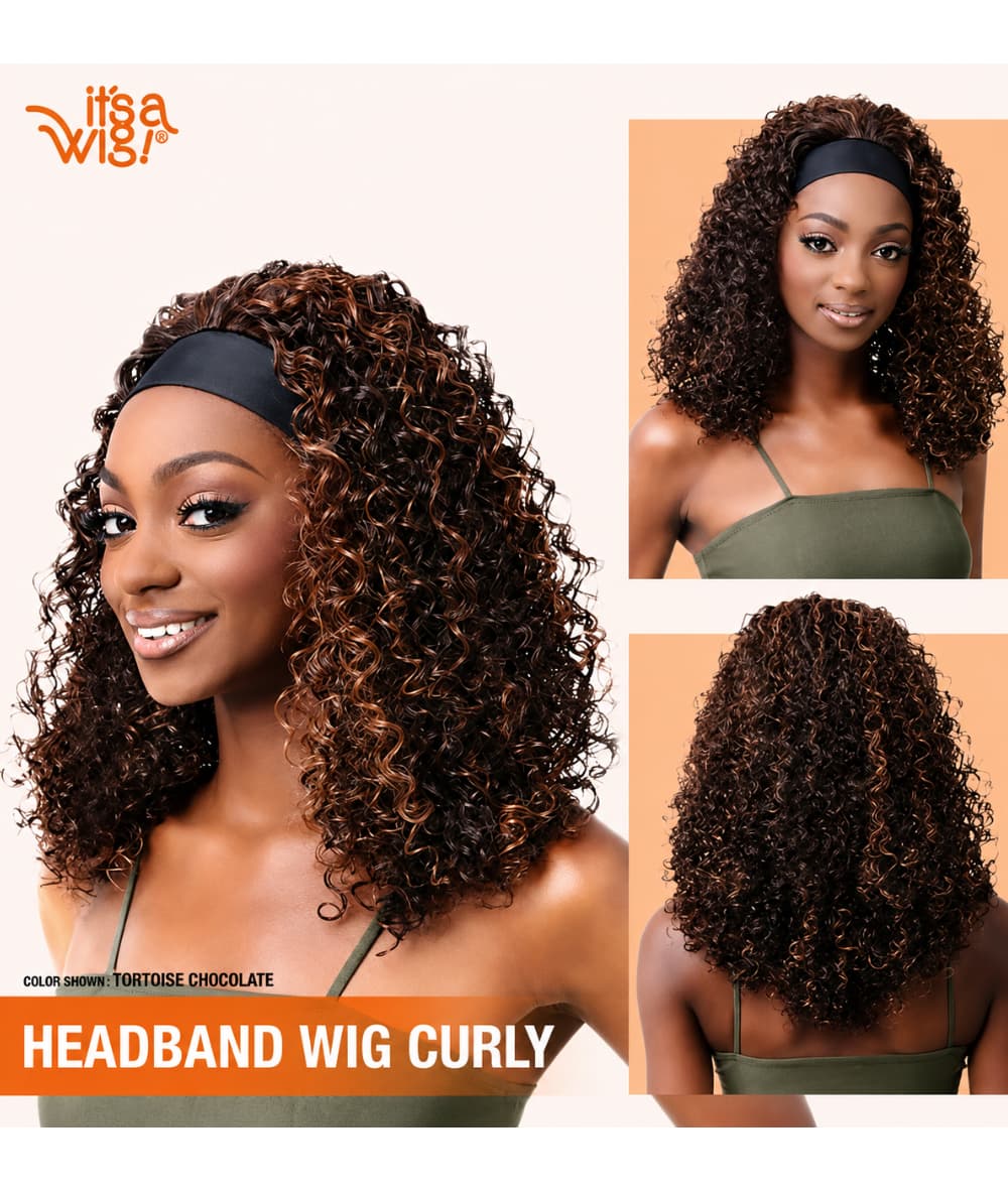 Nutique Headband Wig- Curly