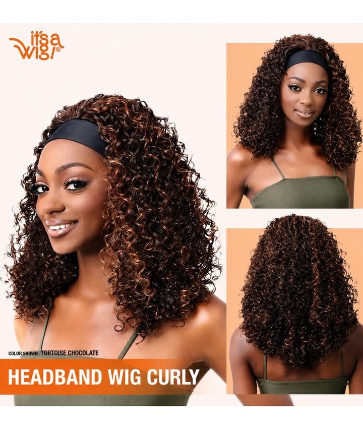 Nutique Headband Wig- Curly