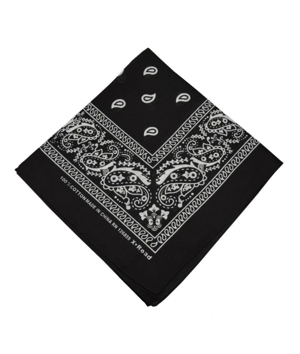 Kim&amp;C Bandana/Handkerchief Patterned 55X55Cm [Black] 