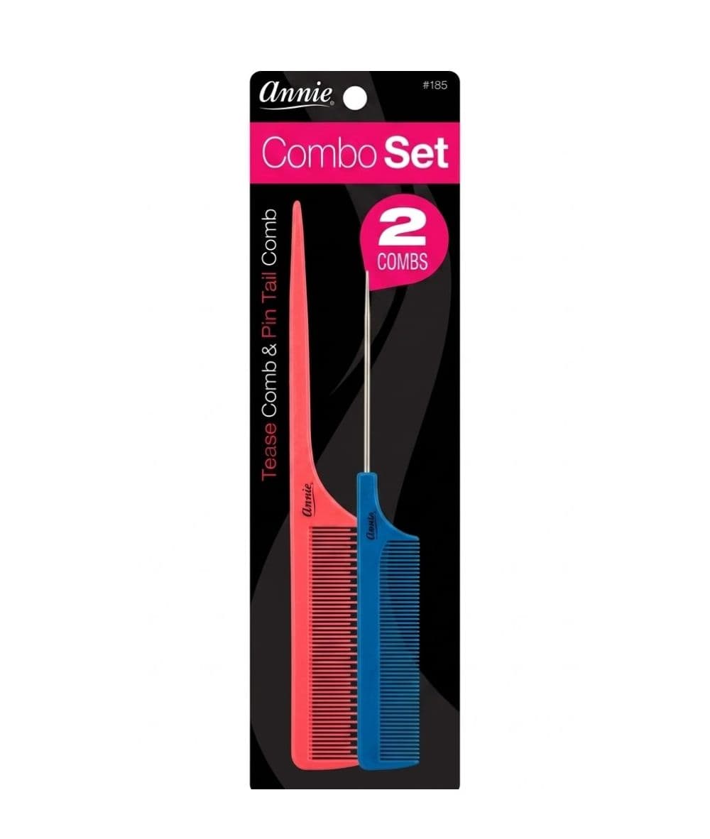 Annie 2PC Comb Set Tease Comb&amp;Pin Tail Comb [Assorted] 