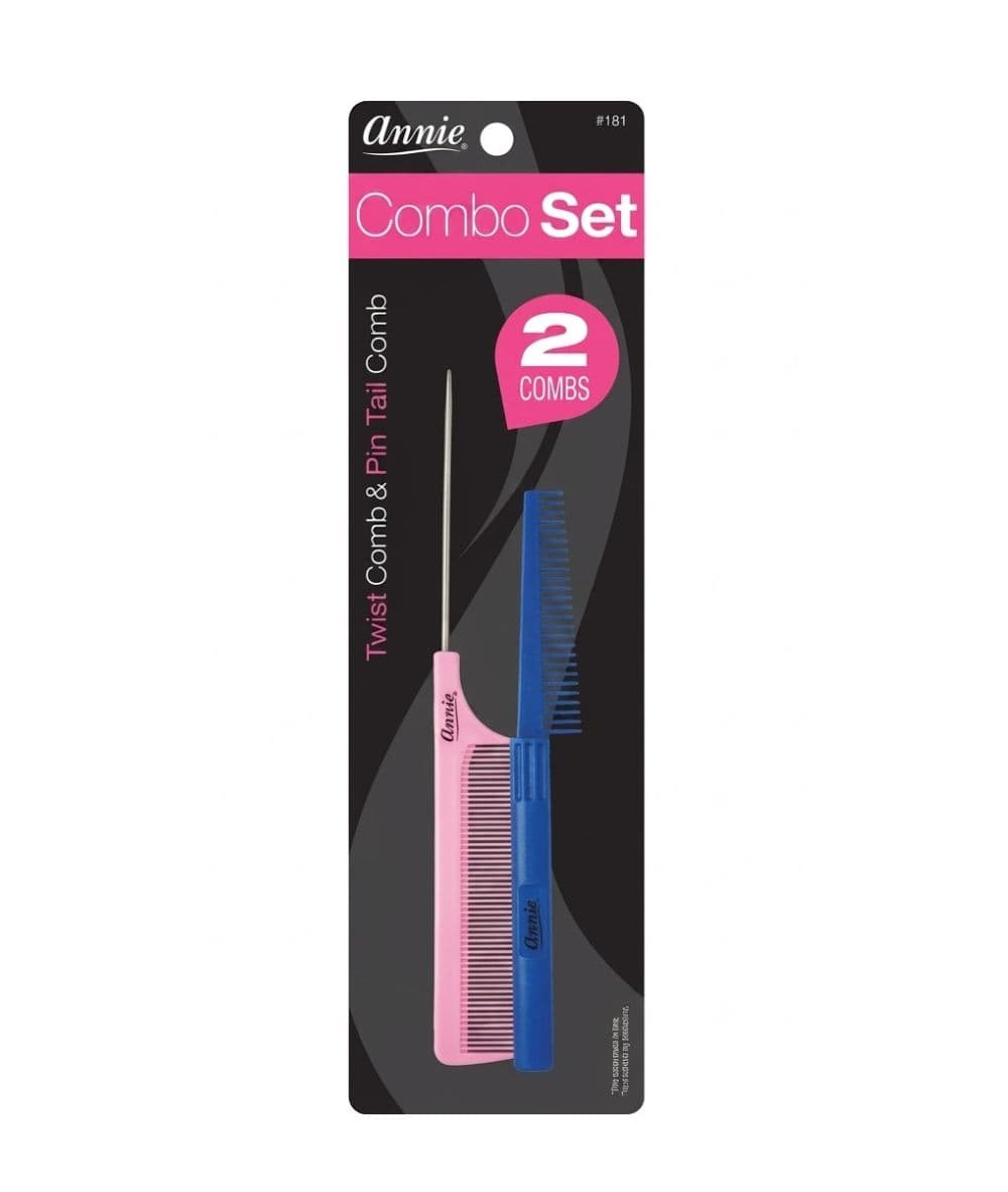 Annie 2PC Comb Set Twist Comb&amp;Pin Comb [Assorted] 