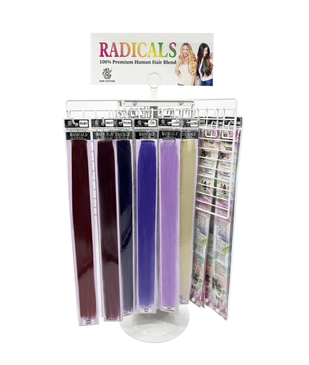 Hair Couture Human Blend 2pcs Radical Clip 18"