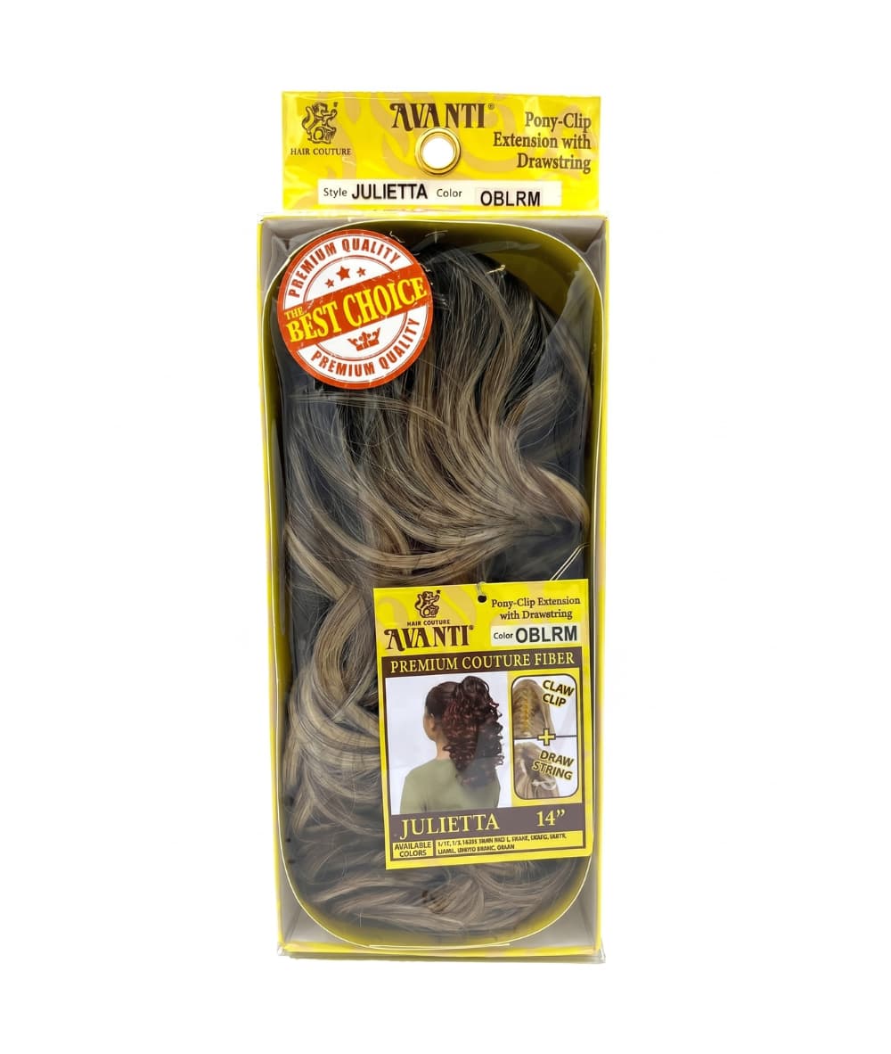 Hair Couture Avanti Pony Clip Extension With Drawstring Julietta 14"