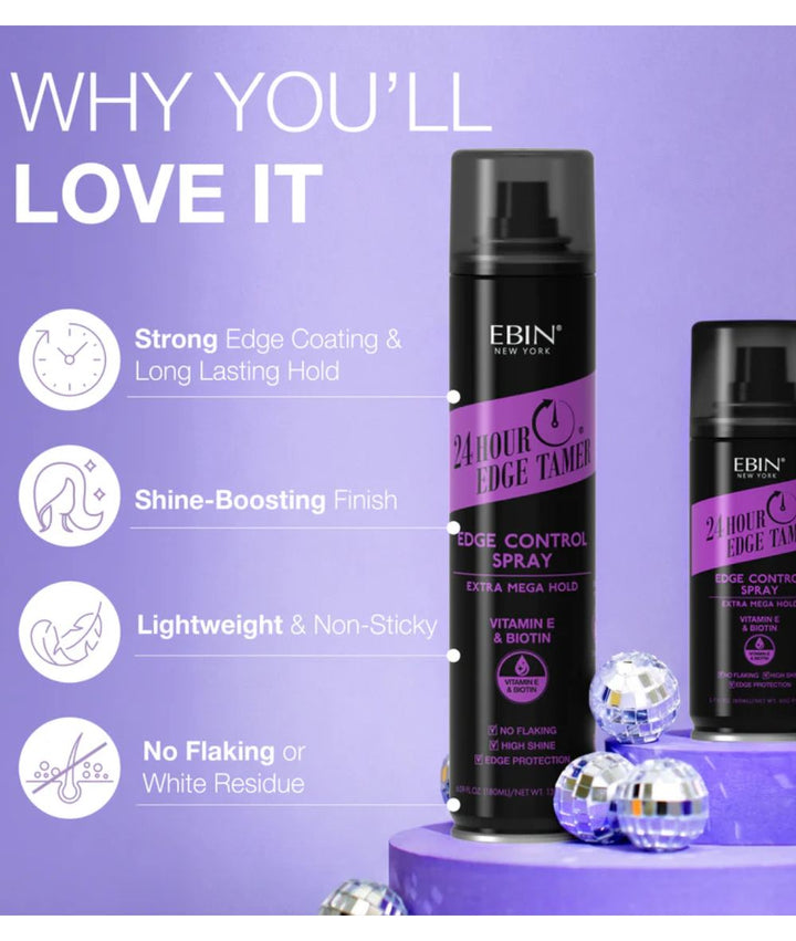 Ebin New York 24Hr Edge Tamer Edge Control Spray [Extra Mega Hold]