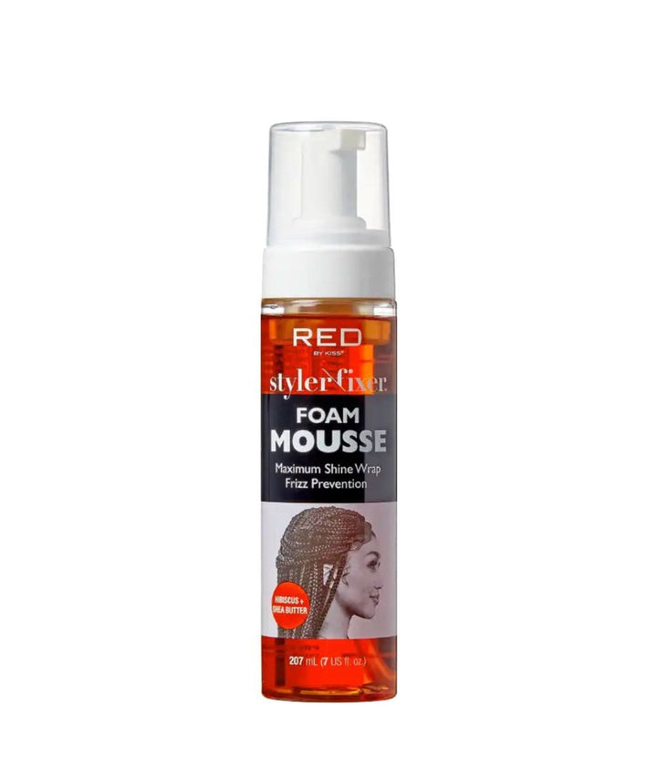 Red By Kiss Styler Fixer Foam Mousse Shine &amp; Frizz Prevention 7oz