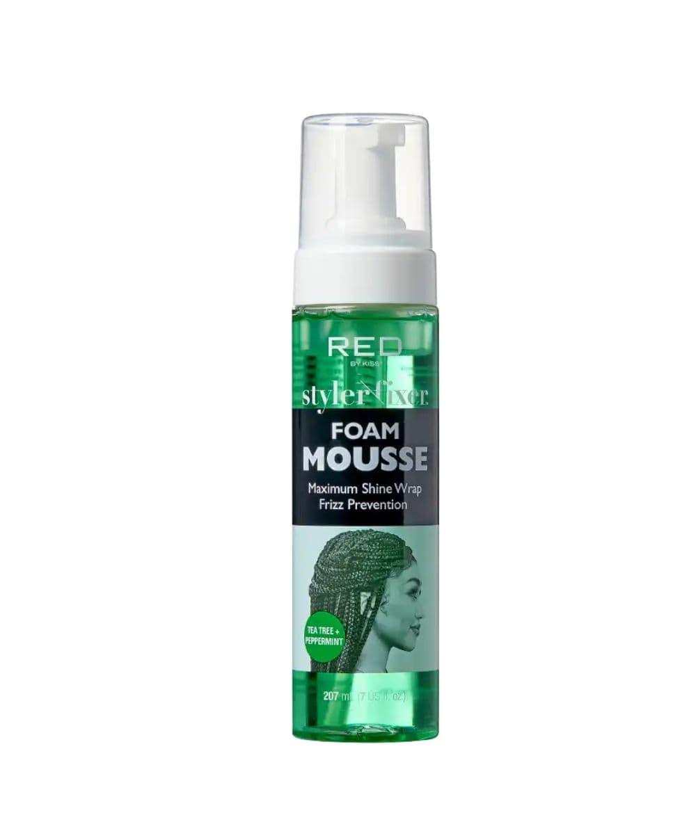 Red By Kiss Styler Fixer Foam Mousse Shine &amp; Frizz Prevention 7oz