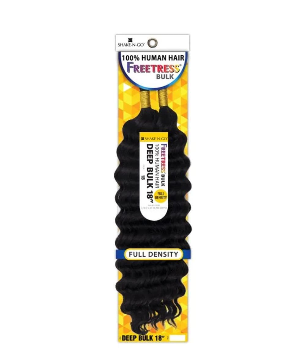 Shake-N-Go Freetress 100% Human Hair Deep Bulk 18"