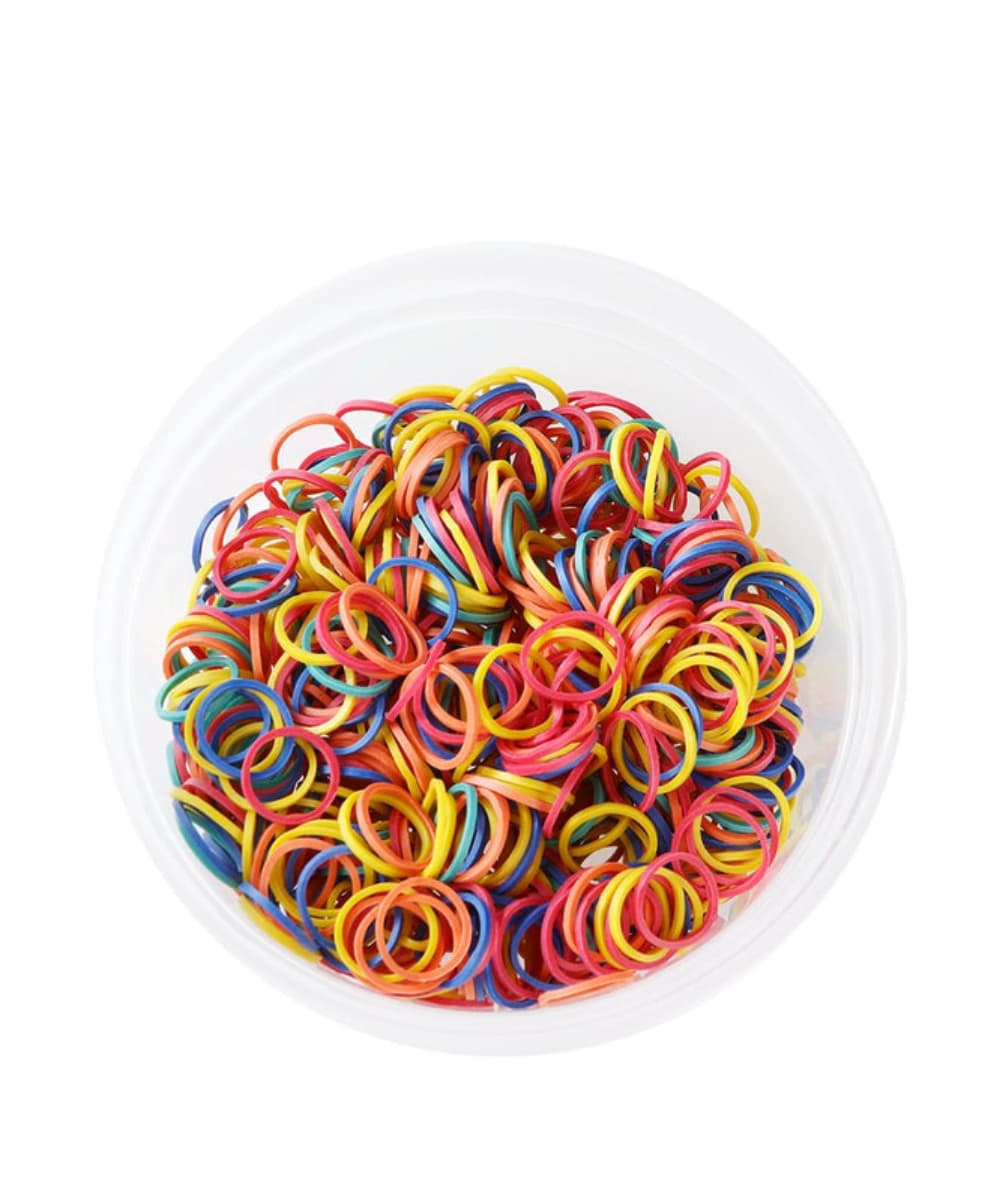 Kim&C Rubber Bands 500PCS [Assorted] #Asha91441, Hair Tools - Cloré Beauty