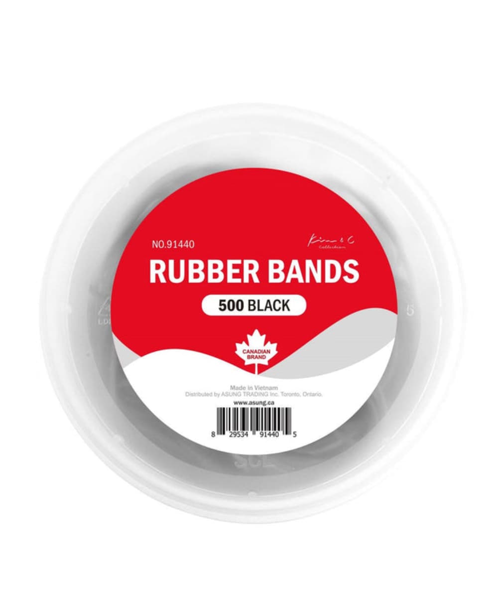 Kim&amp;C Rubber Bands 500PCS [Black] 
