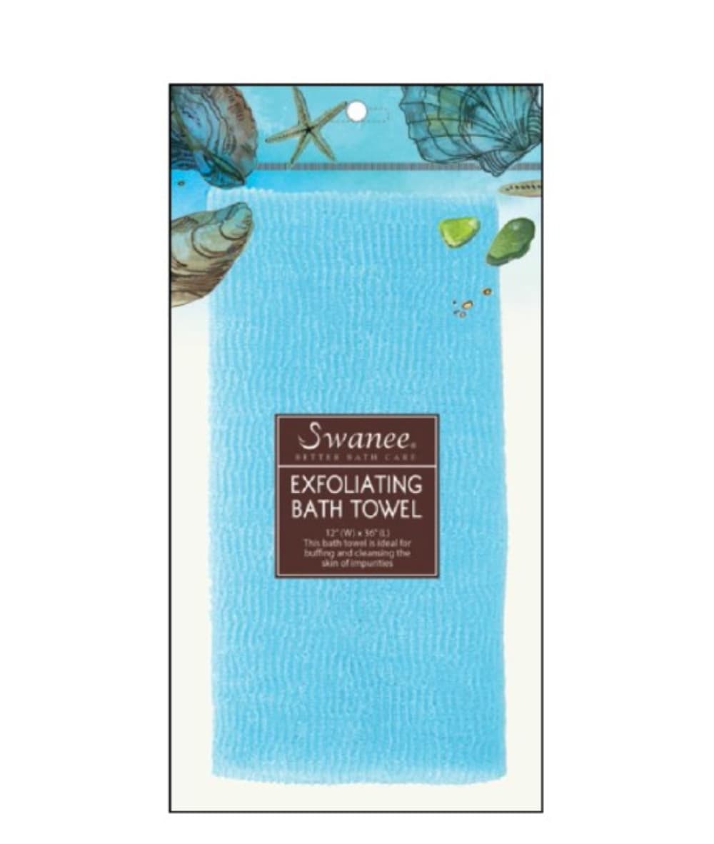 Swanee Exfoliating Bath Towel 12X36In [Assorted] 