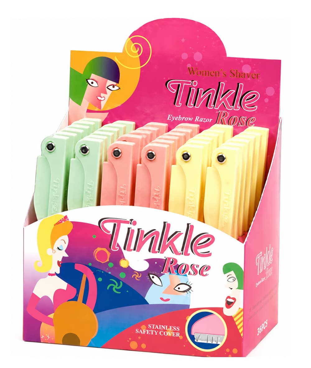 Annie Tinkle Folding Eyebrow Razor [Assorted] #5135-1pcs, Cosmetics - Cloré Beauty
