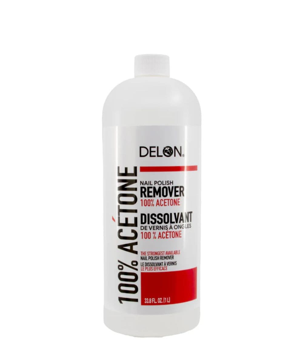 Delon 100% Pure Acetone 1L, Accessory - Cloré Beauty