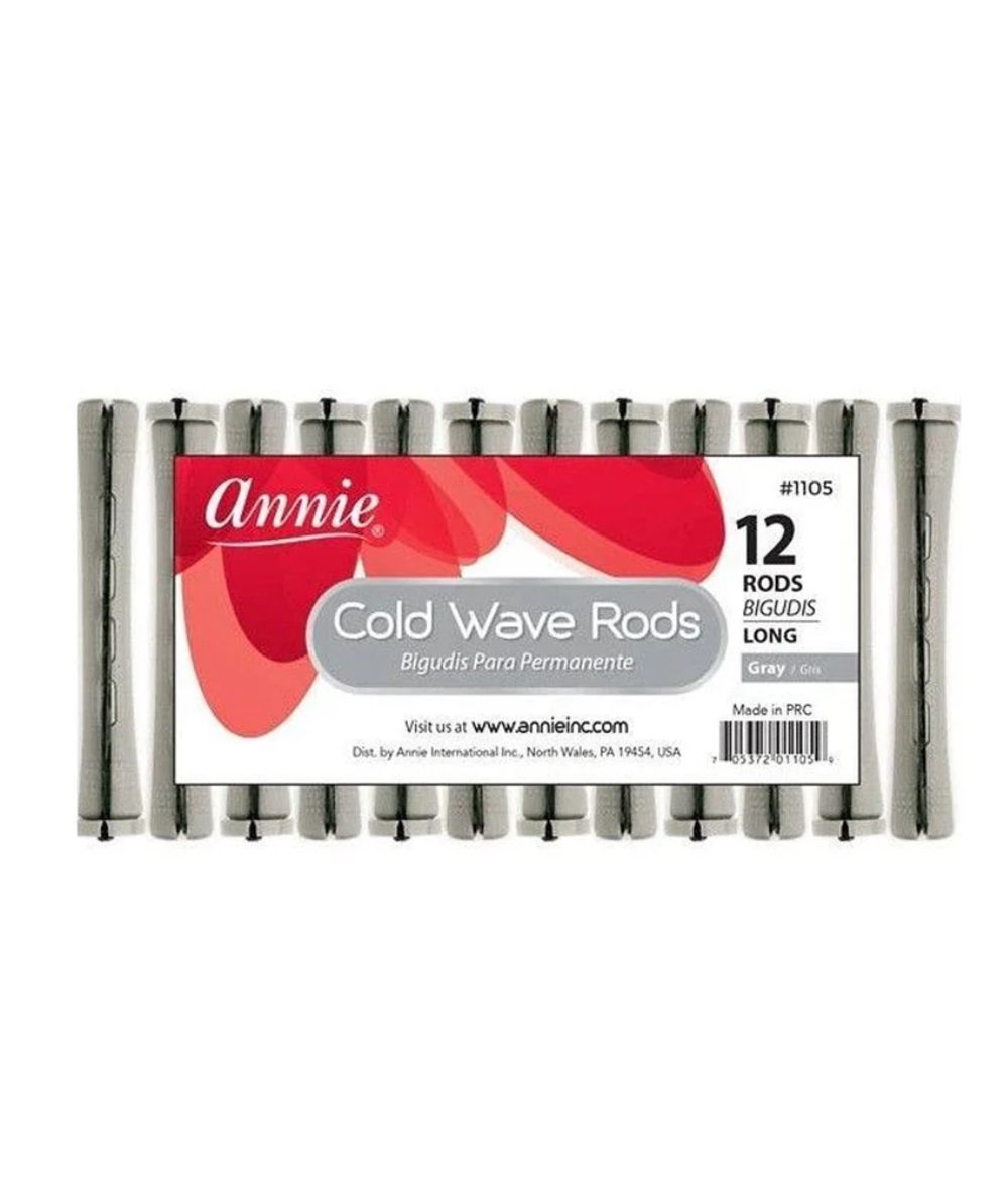 Annie Cold Wave Rod Long 12PCS [Gray] 