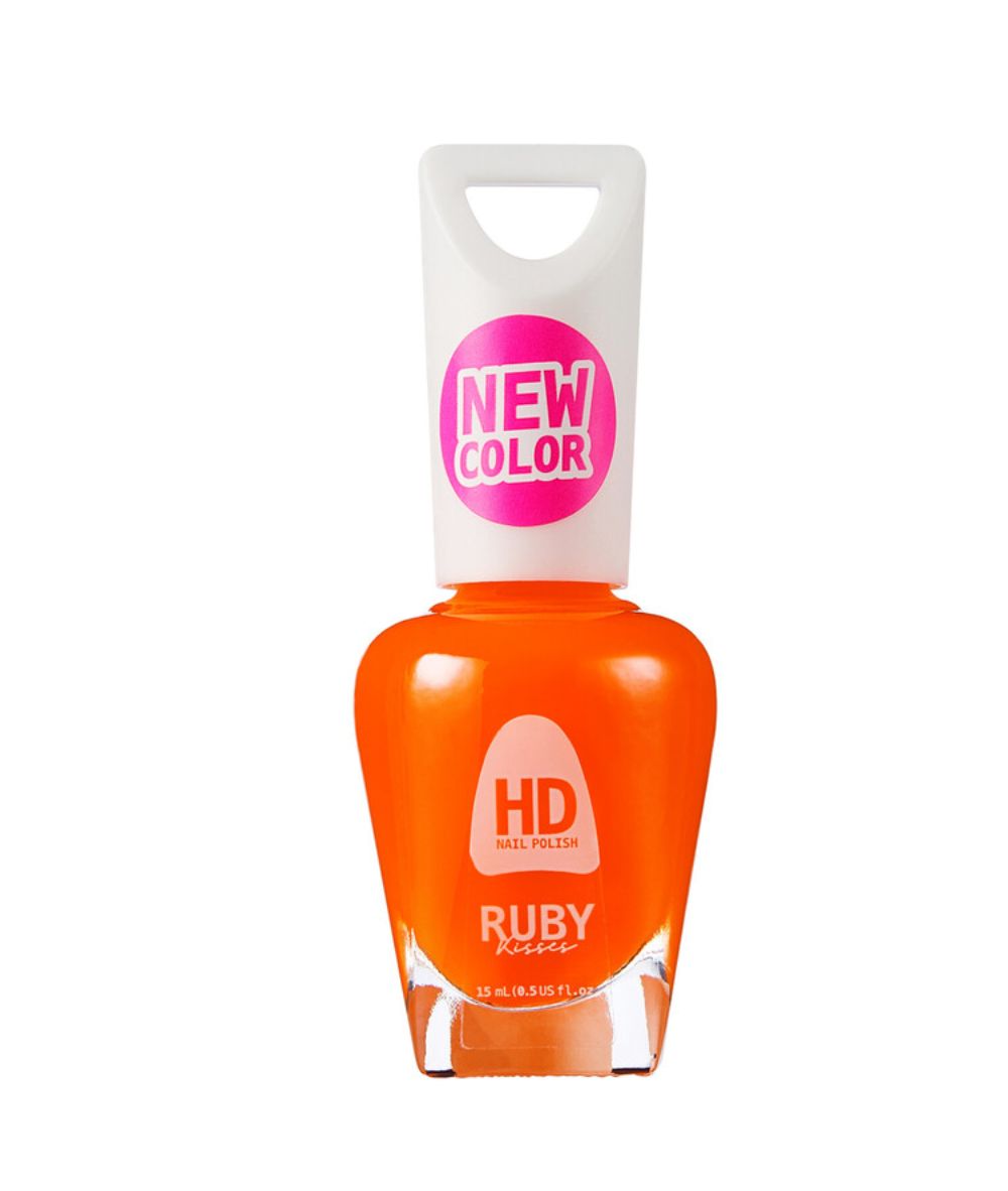 Ruby Kisses Hd Nail Polish [Peach On Fire] #Hdp146 15Ml, Cosmetics - Cloré Beauty