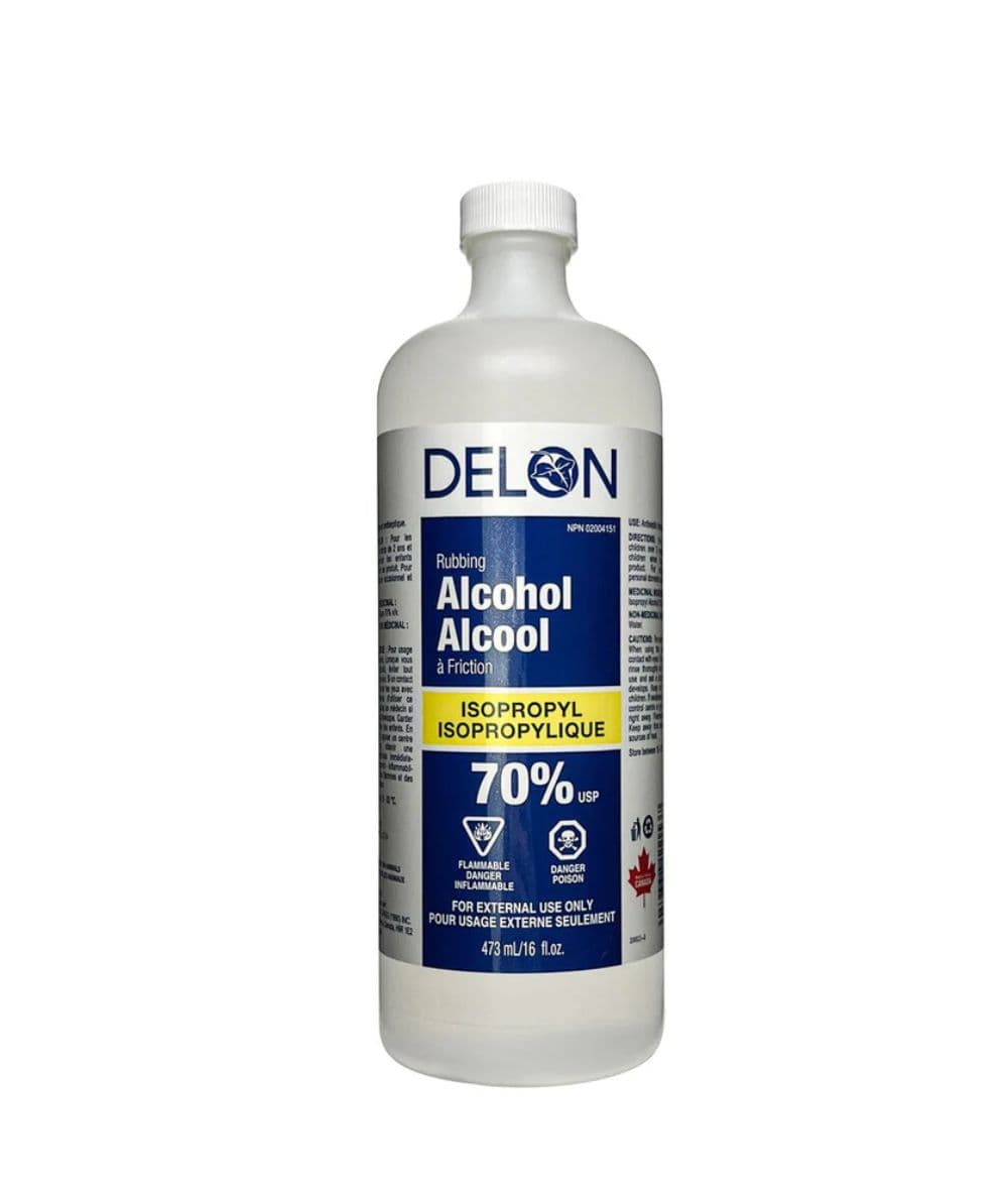 Delon ISopropyl Rubbing Alcohol 70% 450 ml, Accessory - Cloré Beauty