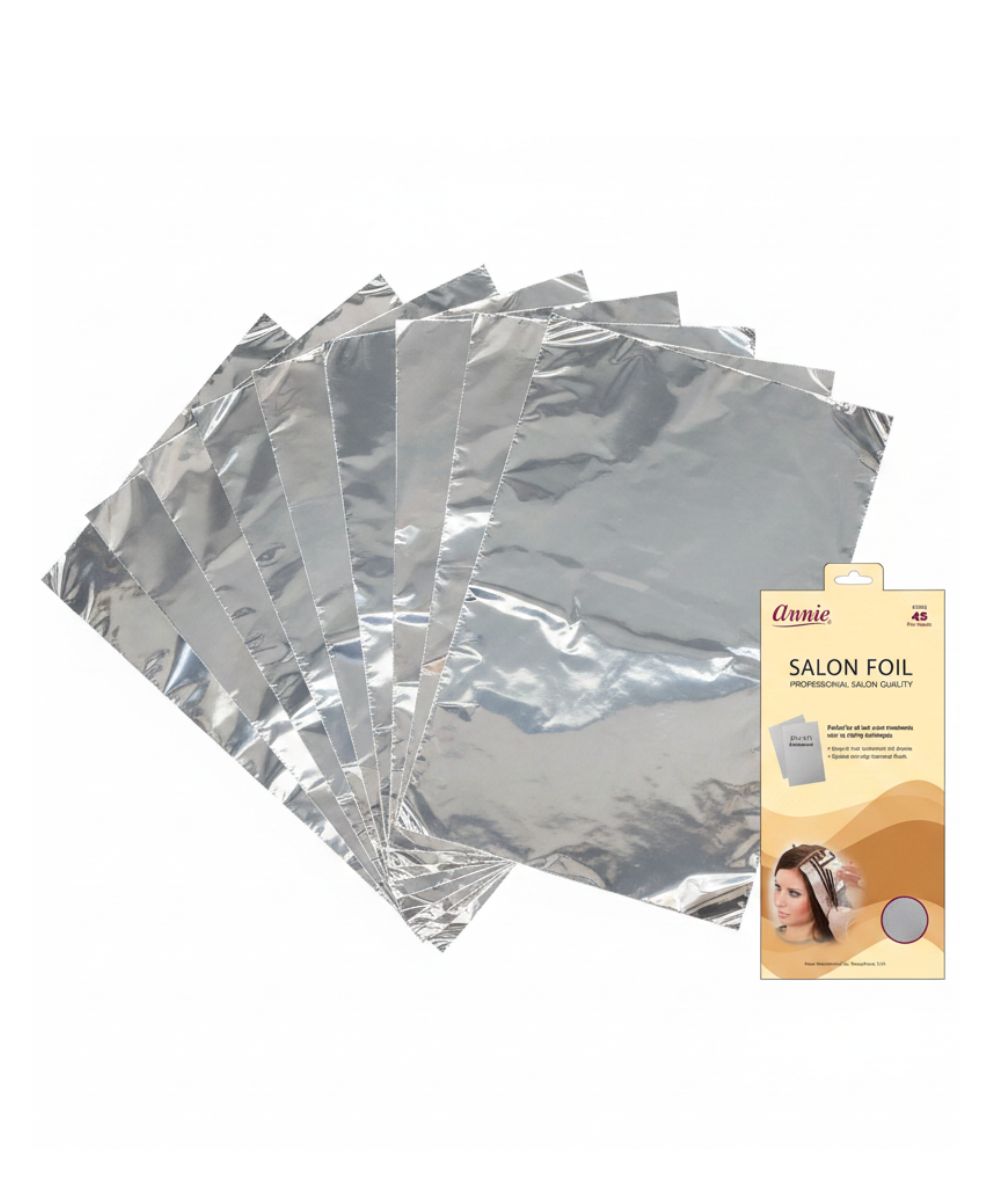 Annie Aluminum Foil Sheets 5X8In 45Ct #2945, Hair Tools - Cloré Beauty
