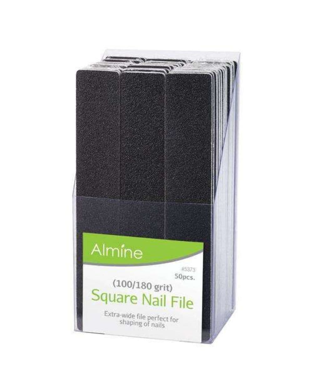 Almine Naiil File Very Coarse/Med Coarse [Black Square] #5373, Cosmetics - Cloré Beauty