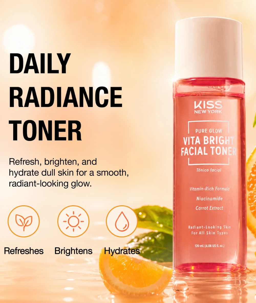 Kiss New York VitaBright Facial Toner 120ml 