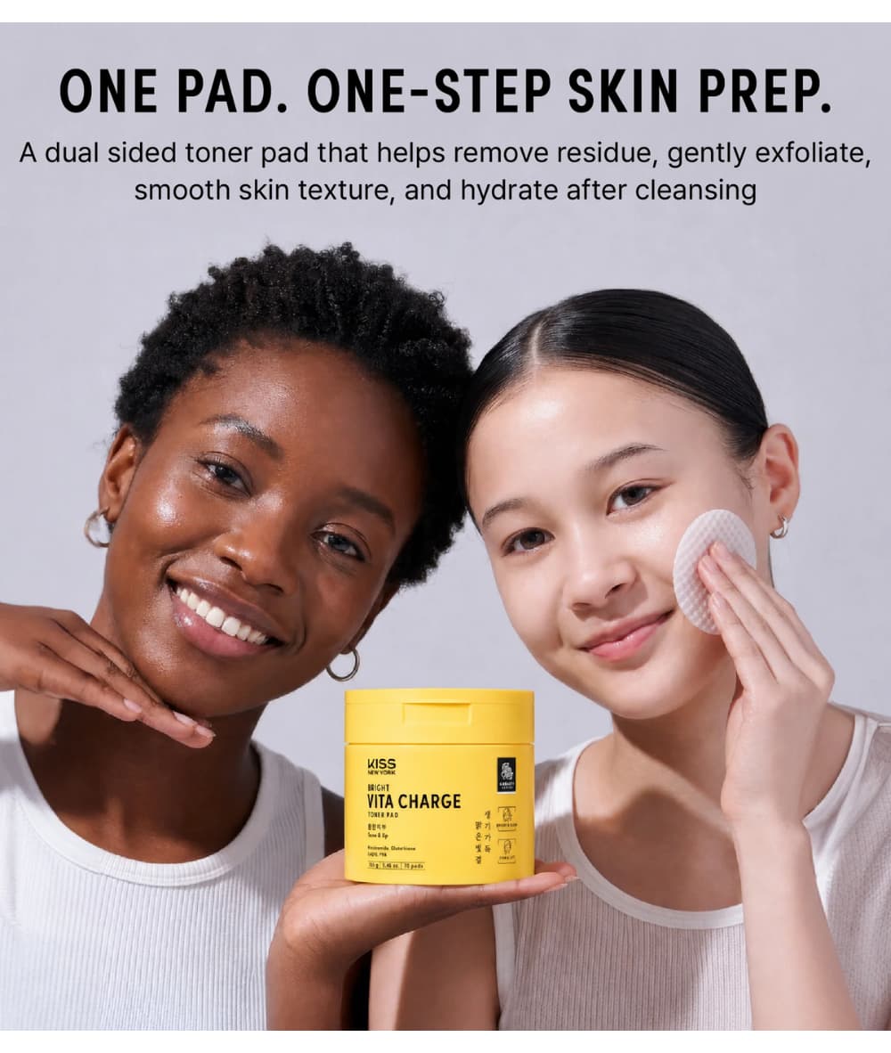 Kiss New York Toner Pads Vita + Glutathione 