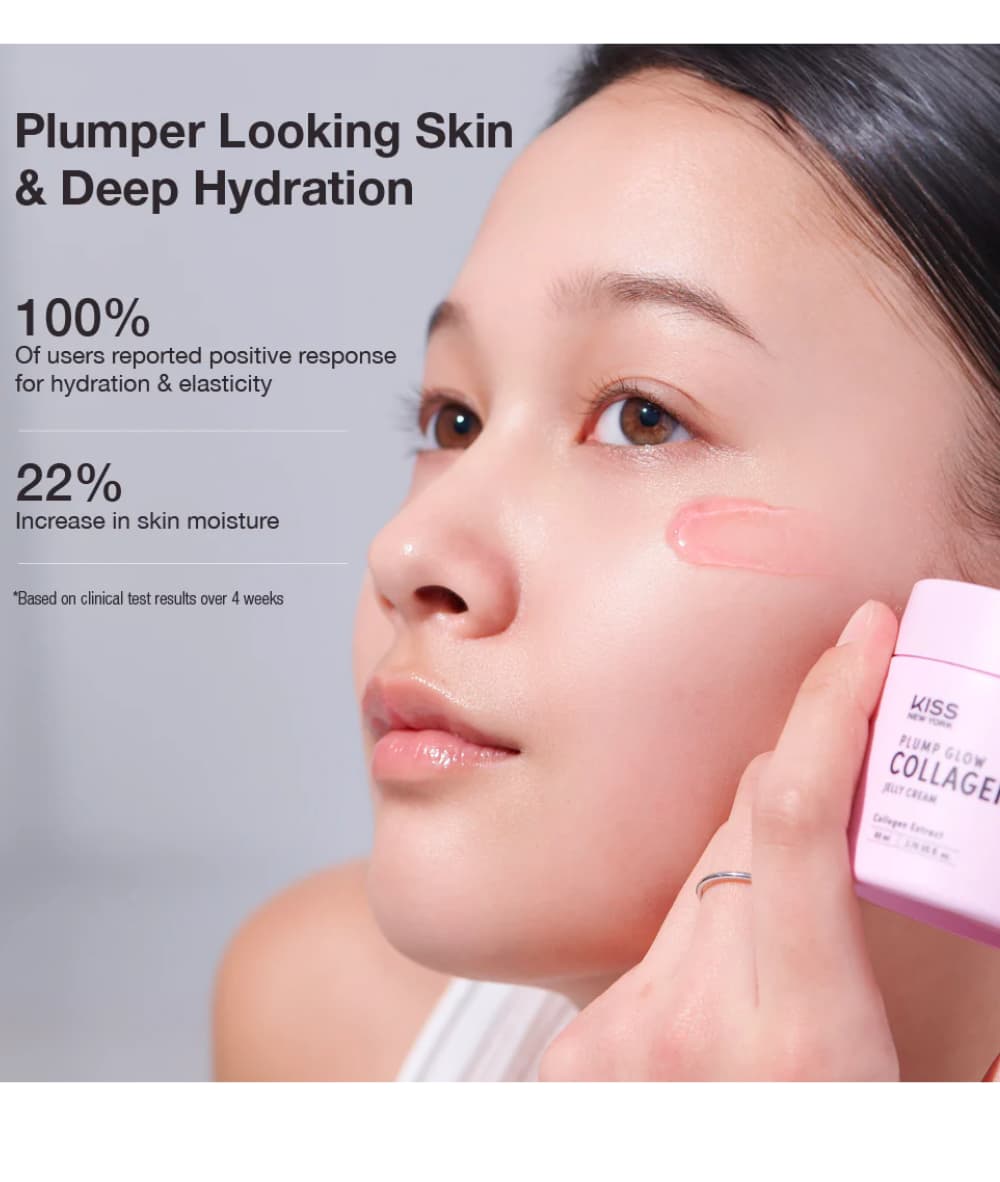 Kiss New York Plump Glow Collagen Jelly Cream 80ml 