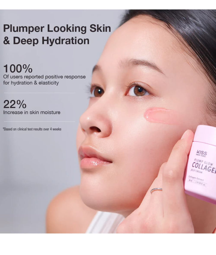 Kiss New York Plump Glow Collagen Jelly Cream 80ml 