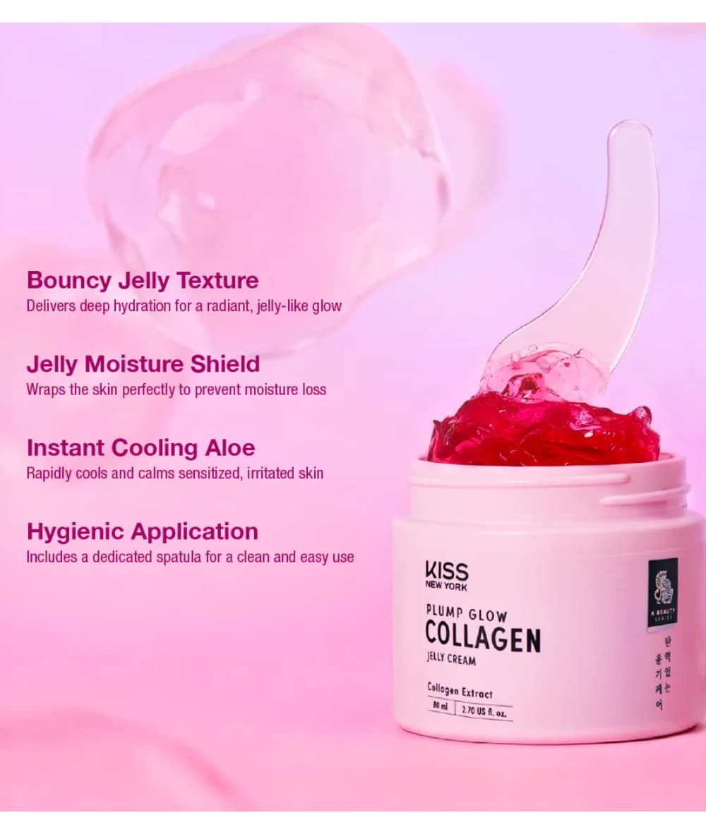 Kiss New York Plump Glow Collagen Jelly Cream 80ml 