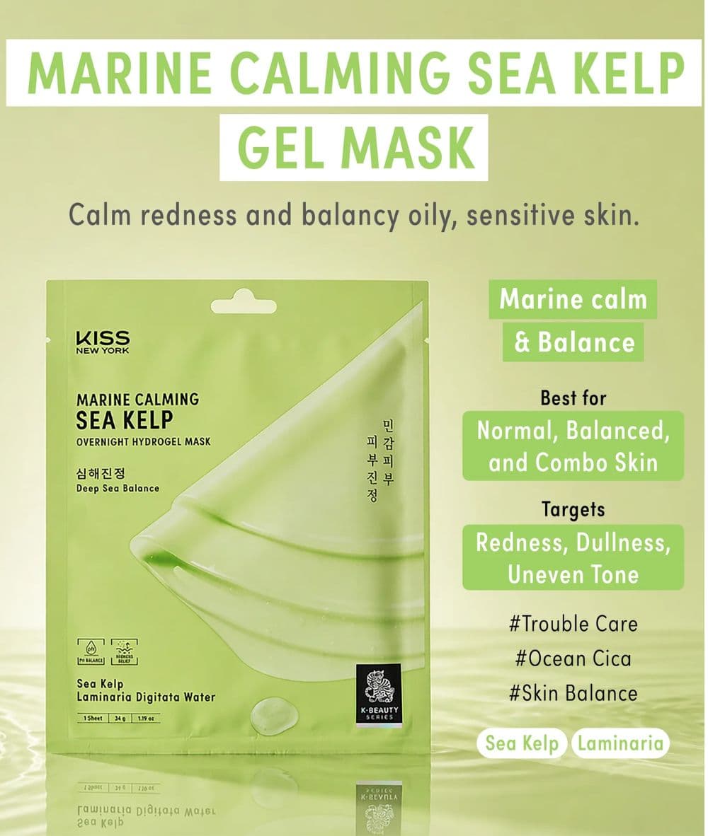 Kiss New York Marine Calming Sea Kelp Overnight Hydrogen Mask 