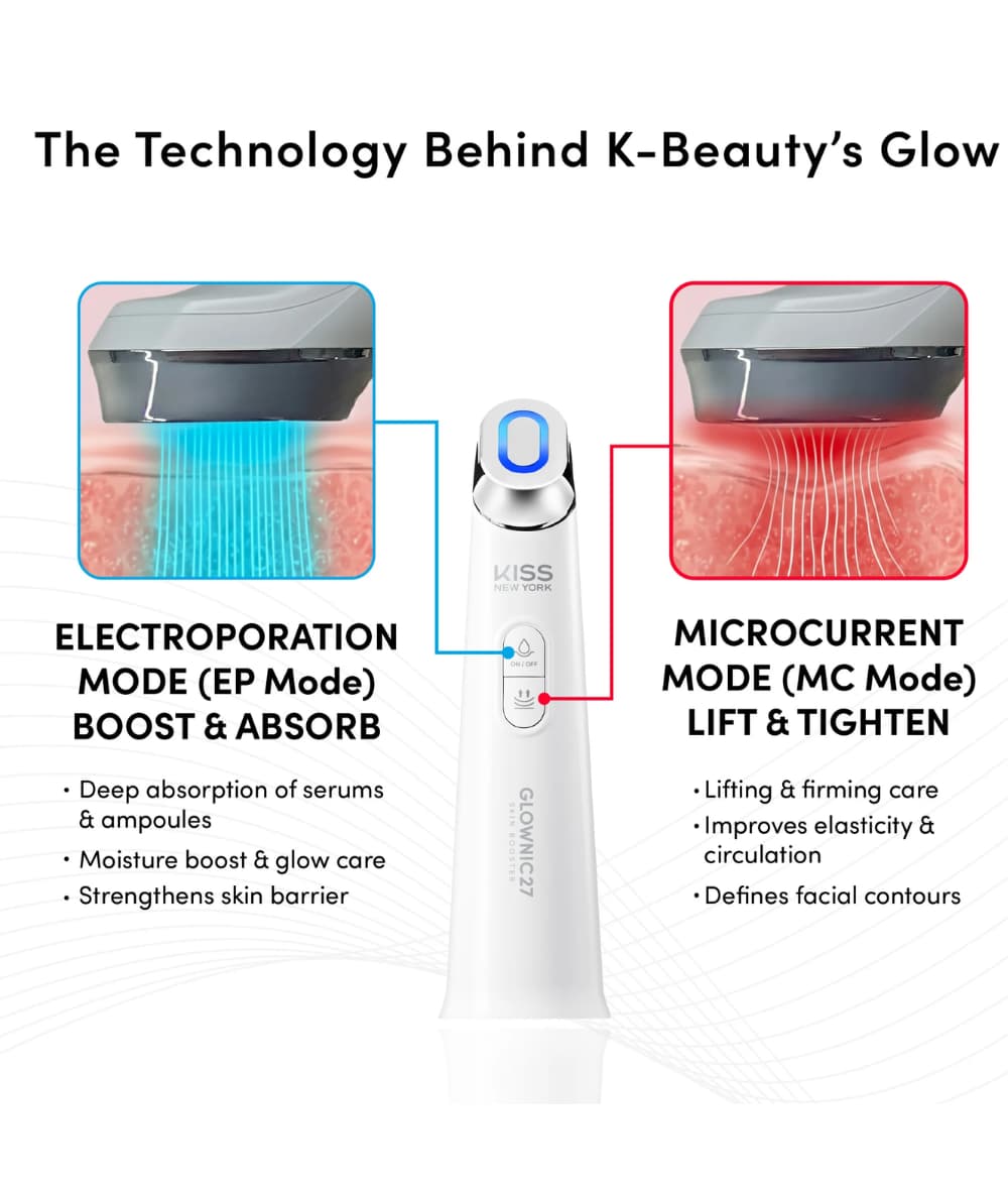 Kiss New York Skin Care Device Glownic27 White 