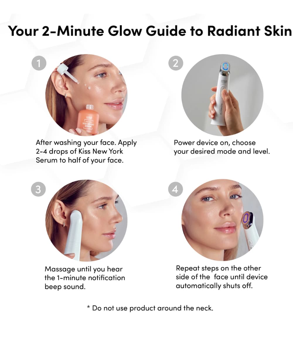 Kiss New York Skin Care Device Glownic27 Black 