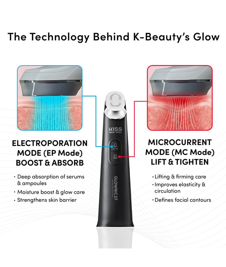 Kiss New York Skin Care Device Glownic27 Black 