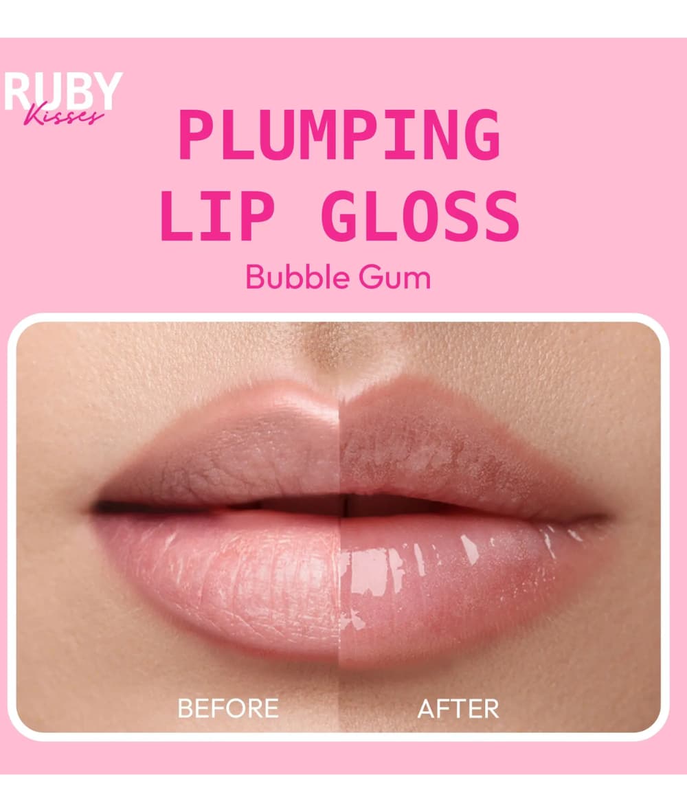 Ruby Kisses Plumping Lip Gloss [Bubble Gum] 