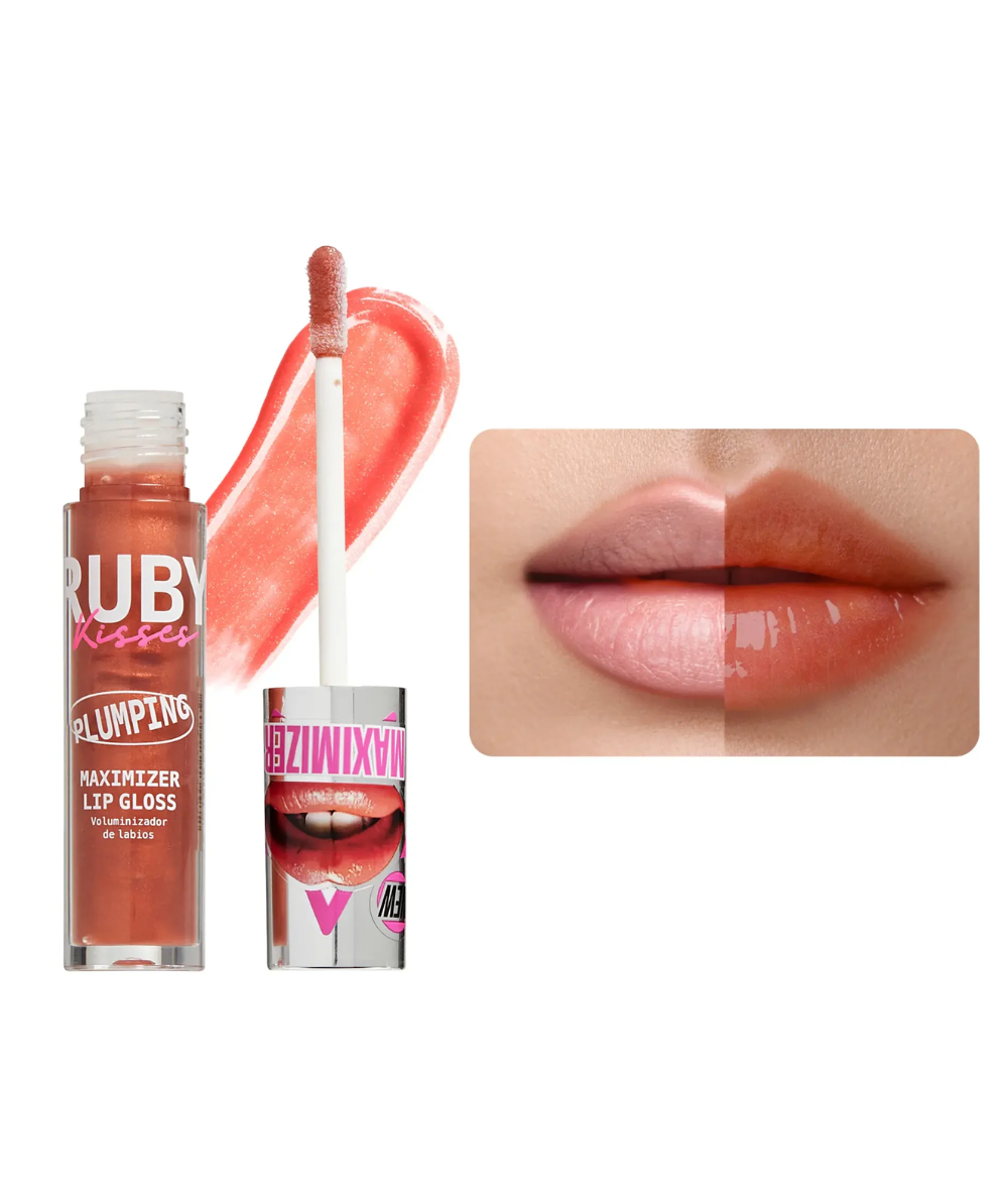 Ruby Kisses Plumping Lip Gloss [Rose Nude] 