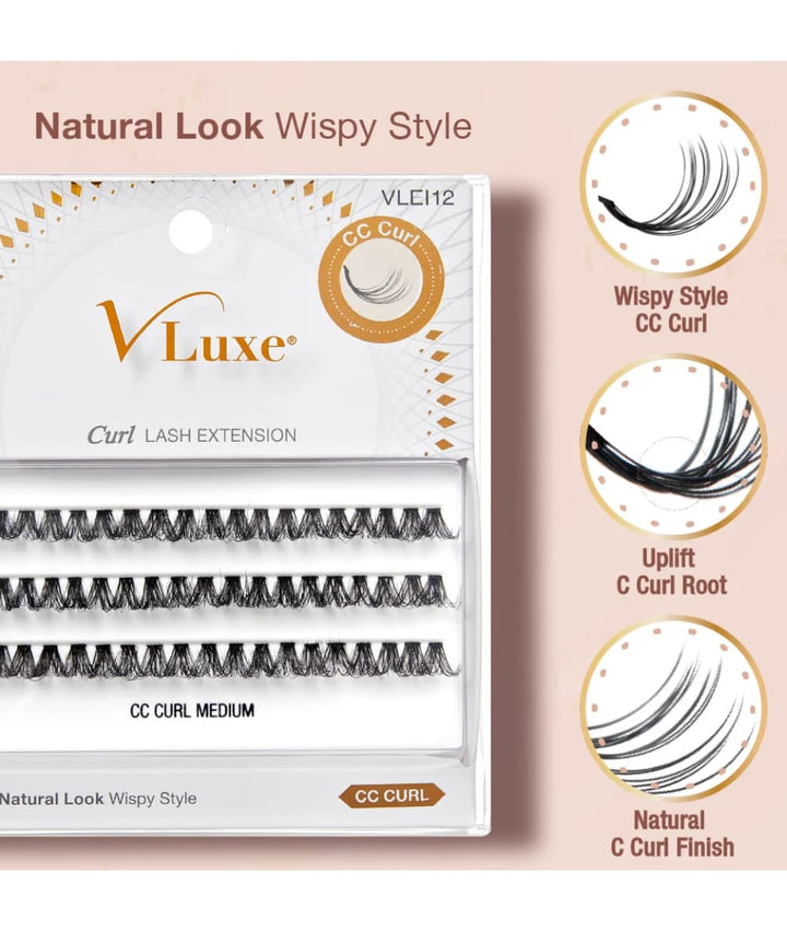 Kiss I-Envy V Luxe Dd Curl Extension Cluster Medium 