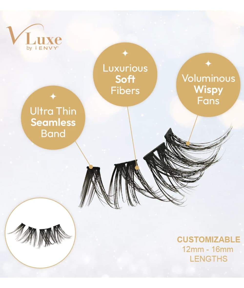 Kiss I-Envy V Luxe Mini Extended Faux Mink Cluster 