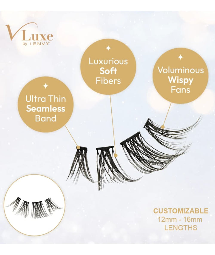 Kiss I-Envy V Luxe Mini Extended Faux Mink Cluster 