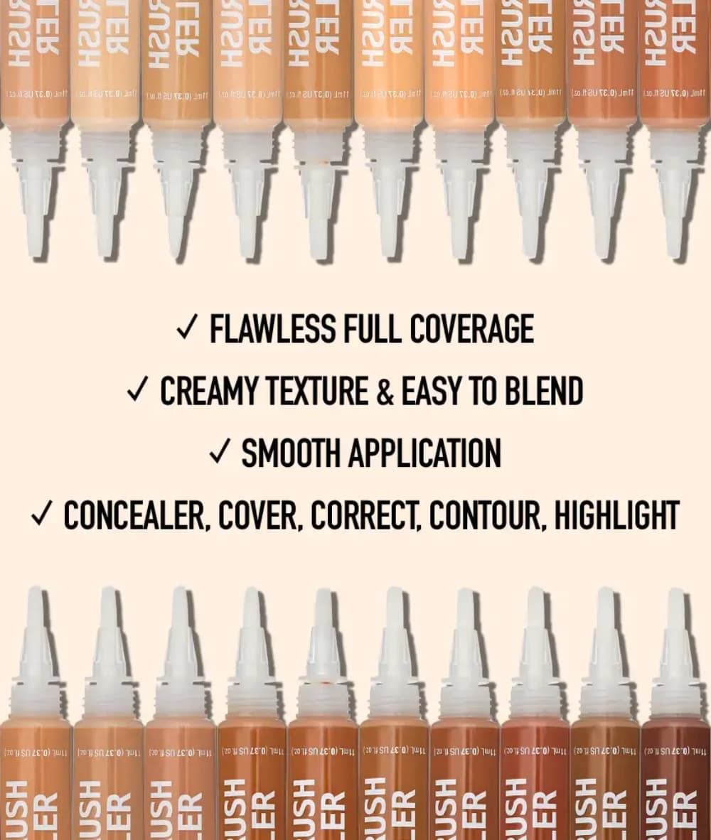 Ruby Kisses 4-In-1 Brush Concealer [Ivory] 