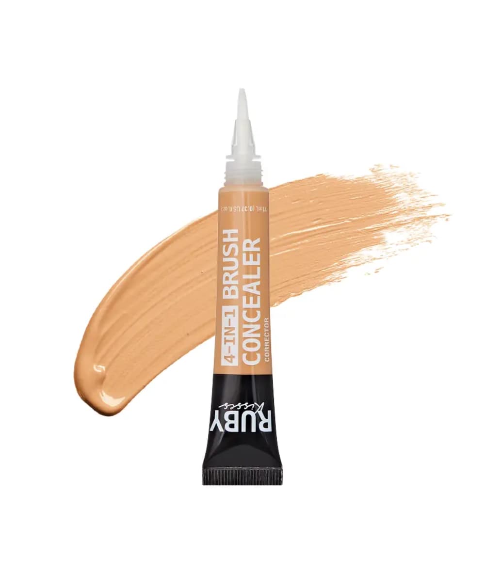 Ruby Kisses 4-In-1 Brush Concealer [Warm Nude] 