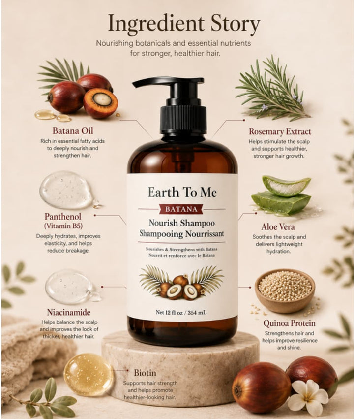 Earth To Me Batana Nourish Shampoo 2oz