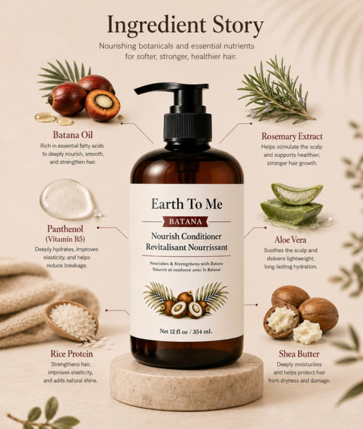 Earth To Me Batana Nourish Conditioner 2oz
