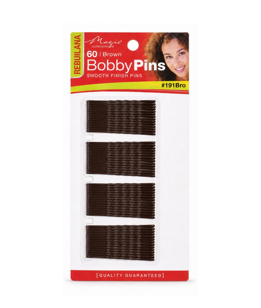 Magic Collection 60 Hair Pins Regular Smooth Finish Pins Bronze 