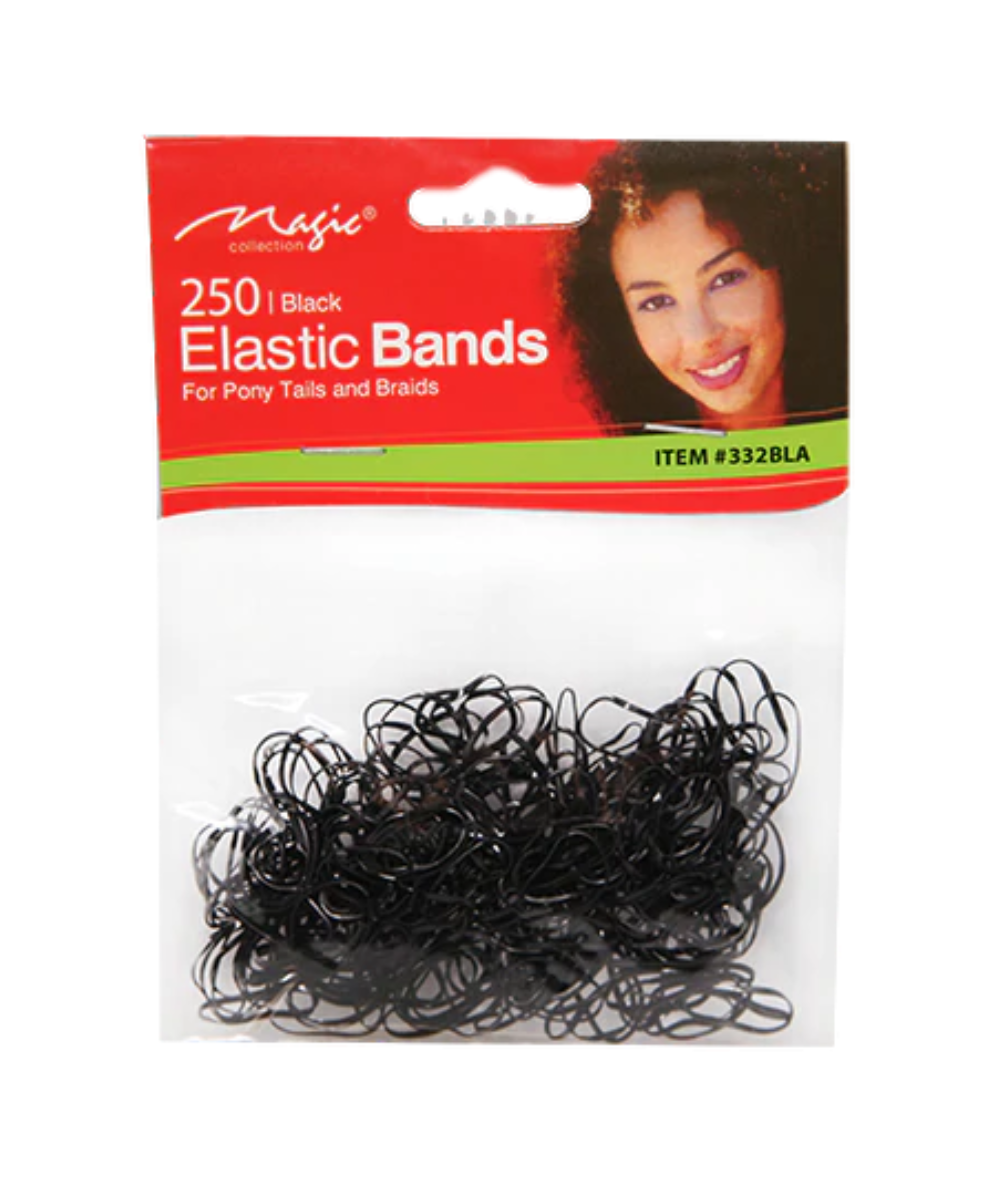 Magic Collection 250 Elastic Bands Black #332Bla, Accessory - Cloré Beauty