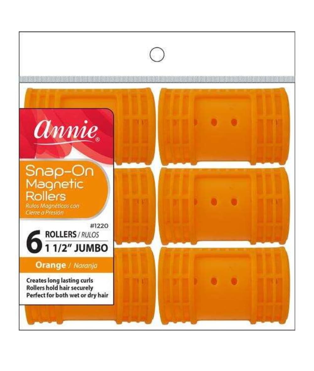 Annie Snap-On Magnetic Rollers Jumbo 6PCS 