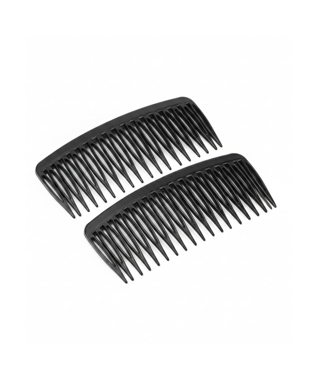 Annie 2 Side Combs Large Black 
