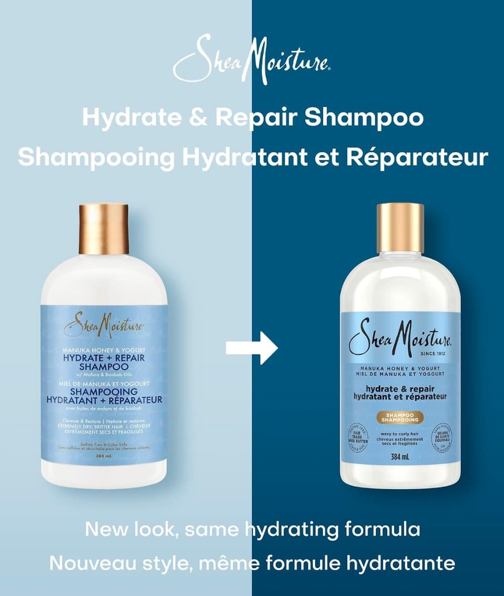 SheaMoisture Manuka Honey&amp;Yogurt Hydrate+ Repail Shampoo 384Ml