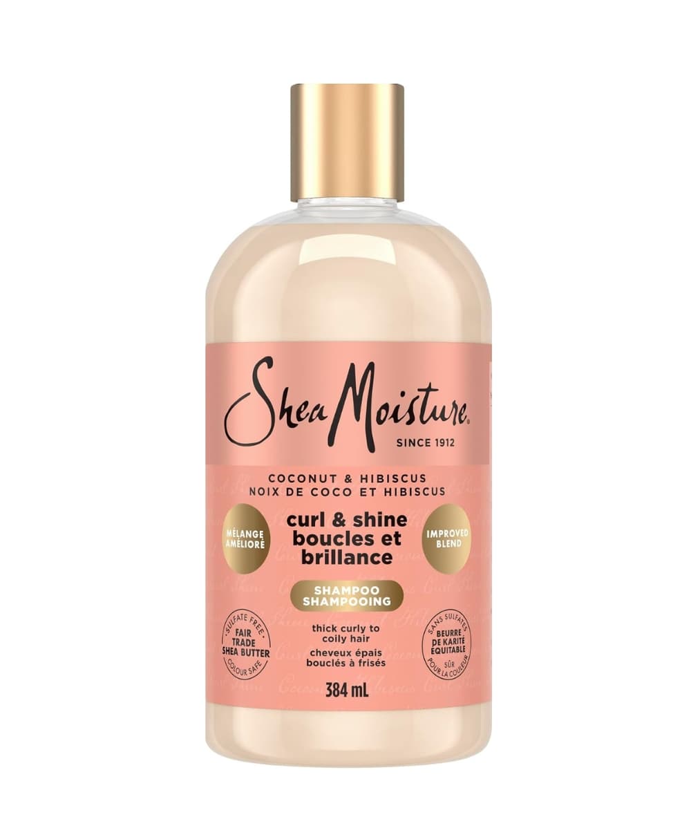 SheaMoisture Coconut & Hibiscus Curl & Shine Shampoo 13oz, Hair Care - Cloré Beauty