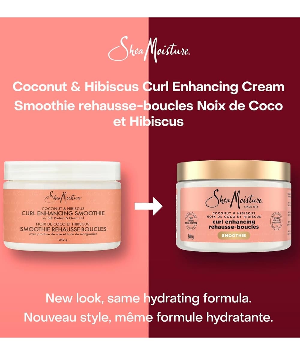SheaMoisture Coconut & Hibiscus Curl Enhancing Smoothie 12oz, Hair Care - Cloré Beauty