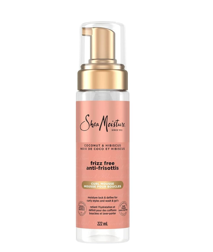 SheaMoisture Coconut &amp; Hibiscus Frizz-Free Curl Mousse 7.5oz