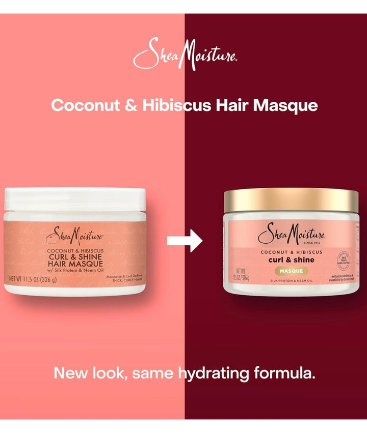 SheaMoisture Coconut &amp; Hibiscus Hair Masque 12oz