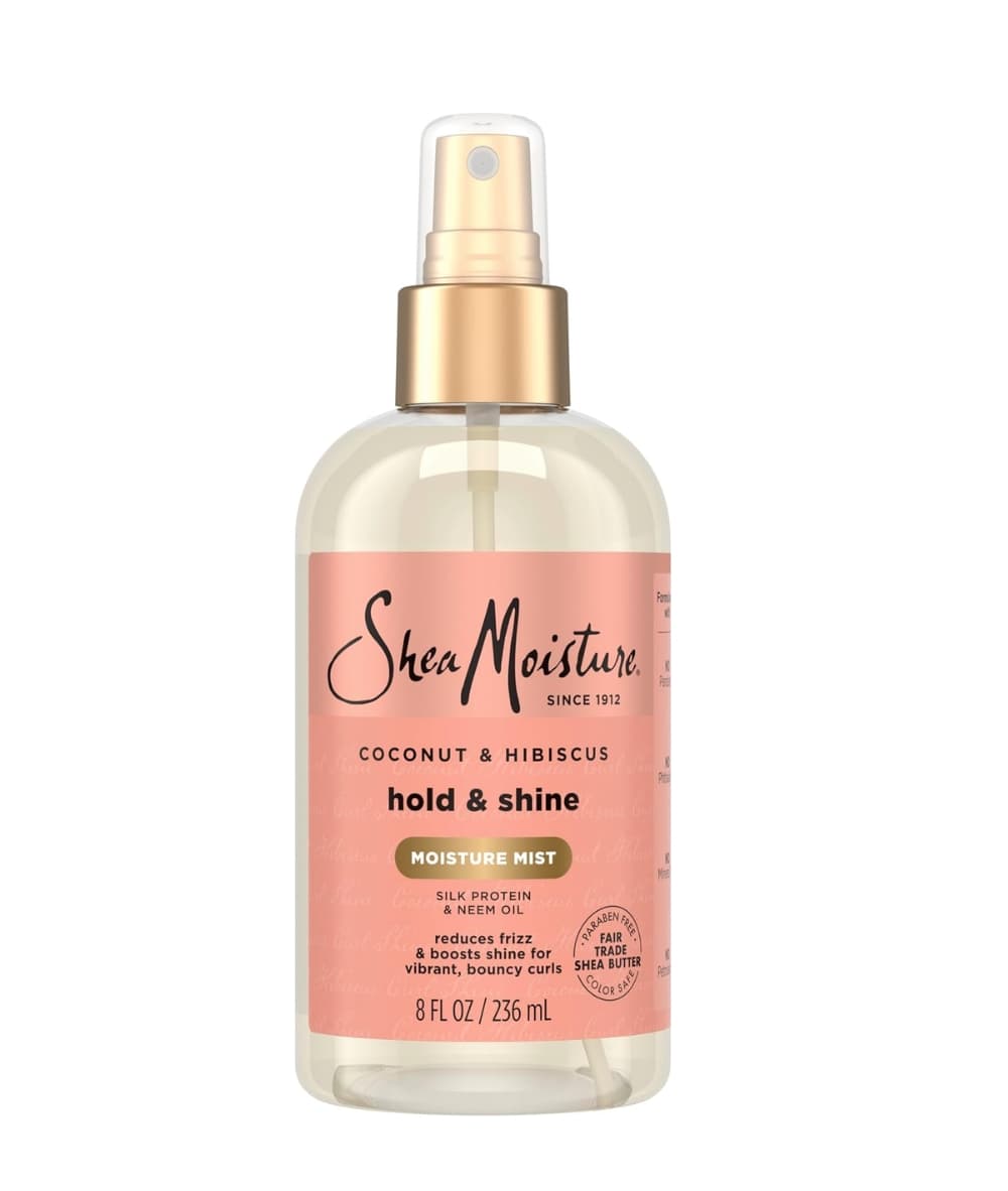 SheaMoisture Coconut & Hibiscus Hold & Shine Moisture Mist 8oz, Hair Care - Cloré Beauty